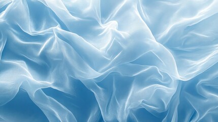 Obraz premium Abstract Blue Sheer Fabric Texture