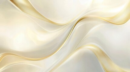 Obraz premium Abstract Gold and White Swirling Background for Luxury Design and Elegant Presentation.