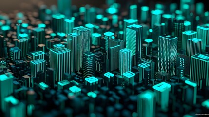 Obraz premium Futuristic Cityscape