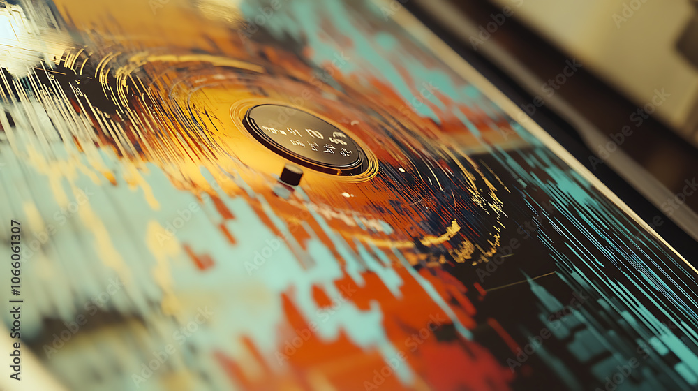 Poster seismograph displaying vivid earthquake data with precision and clarity