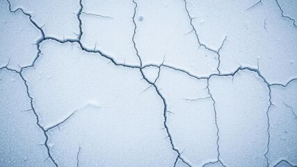 Obraz premium White abstract ice texture grunge background with cracks and scratches, frozen, frost