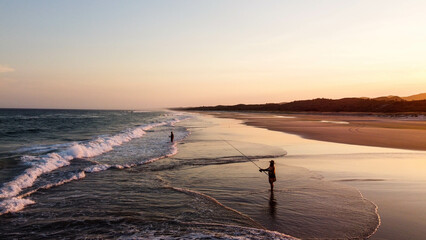 Tropical beach aerial image 