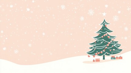 Fototapeta premium Christmas Tree Card Design