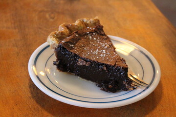 Sweet n Salty Chocolate Custard Pie 