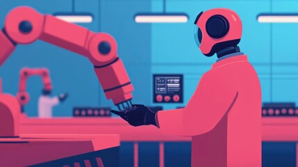 Robotic Arm in Medical Lab Environment