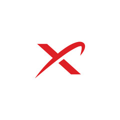 Obraz premium Simple X logo