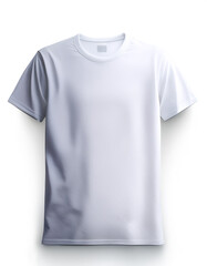 Blank T Shirt color white template front and back view