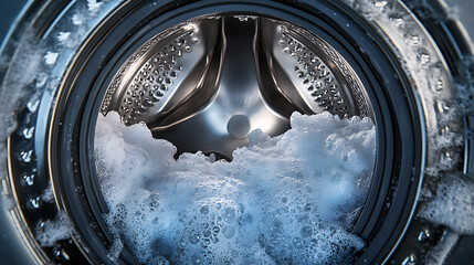 Front Load Washing Machine Overflowing With Soap Scum