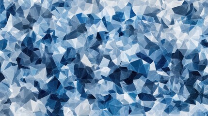 A captivating array of blue and gray triangles forms a textured background, showcasing interesting shapes and subtle gradients that evoke a calming ambiance and artistic flair.