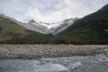 Views of Mount Aspiring taken during a Wanaka river cruise.