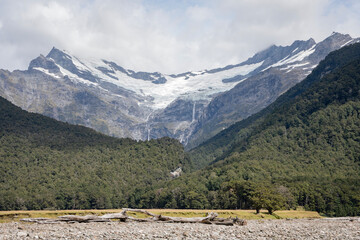 Views of Mount Aspiring taken during a Wanaka river cruise.