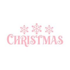 Christmas typography clip art design on plain white transparent isolated background for card, shirt, hoodie, sweatshirt, apparel, card, tag, mug, icon, poster or badge