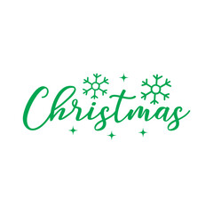 Christmas typography clip art design on plain white transparent isolated background for card, shirt, hoodie, sweatshirt, apparel, card, tag, mug, icon, poster or badge