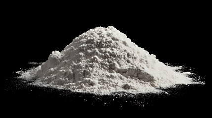 A mound of white wheat flour for baking