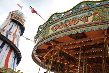 Circus carousel Brighton Helter skelter