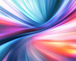 Fototapeta premium Abstract motion blur with vibrant colors, dynamic movement, soft lighting, sleek modern design