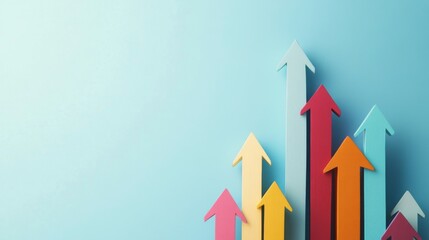 Simplified icons of downward trending arrows over a bar graph, clear pastel background, depicting a decrease in gold value, space for text