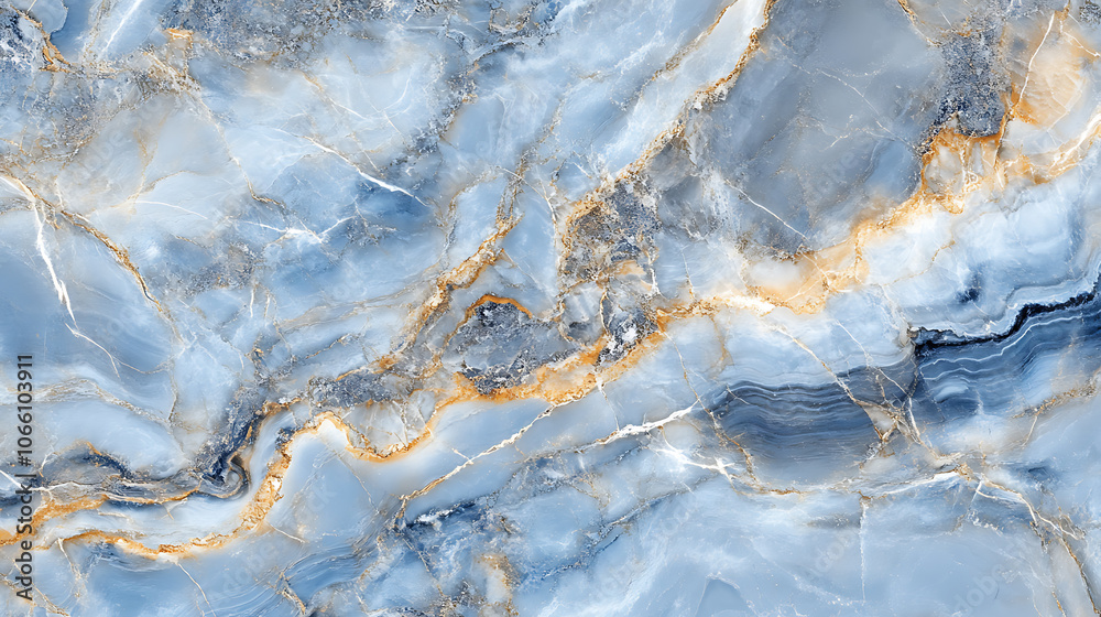 Poster blue pastel marble floor texture background with high resolution, counter top view of natural tiles 