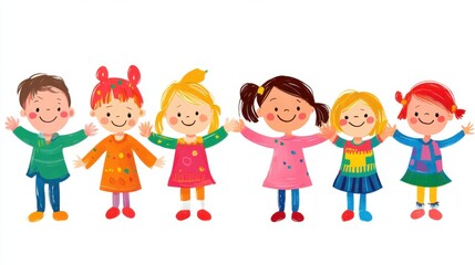 Fototapeta premium children with balloons