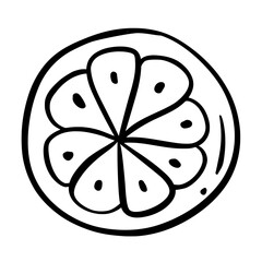 Sweets candies doodle outline