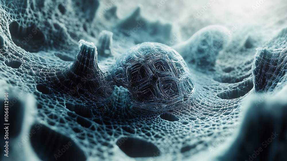 Fototapete quantum encryption visualization complex fractal patterns data fortresses ai guardians abstract repr