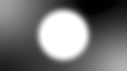 Empty white circle on black and gray gradient background, creating a sense of depth and contrast