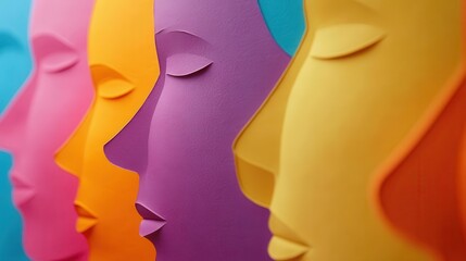 Mental health awareness campaign, vibrant colors, supportive atmosphere