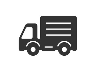 Fototapeta premium トラックのシルエットのイラスト 