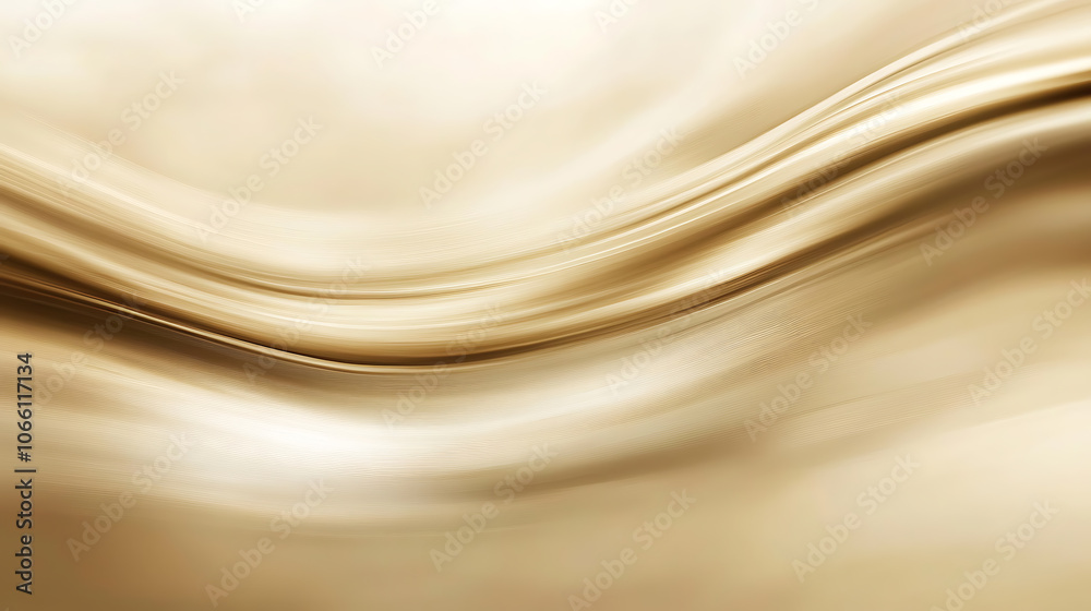 Aufkleber Abstract blur soft focus soft blinking light beige horizontal copy space background