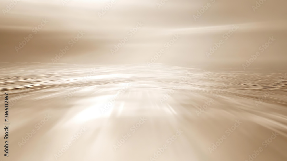 Aufkleber Abstract blur soft focus soft blinking light beige horizontal copy space background
