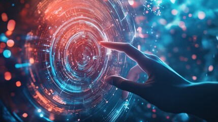 Digital transformation reshaping industries with innovative technology solutions and automation. Illustrations