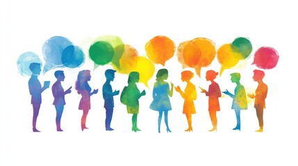 People having meaningful conversations, exchanging ideas and building connections. Illustrations