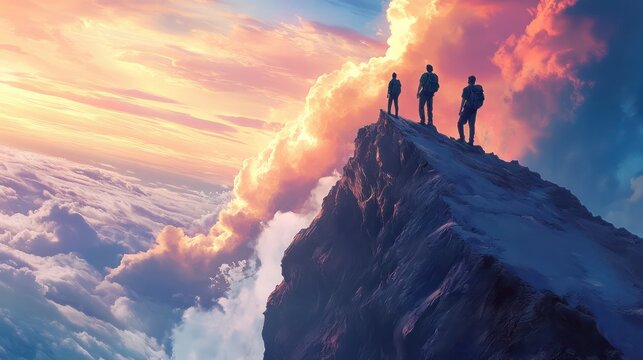 People working together across different disciplines to reach new heights in their field.