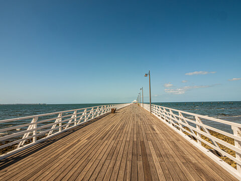 Low View Along Shorncliffe Pier