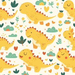 Seamless collage pattern
