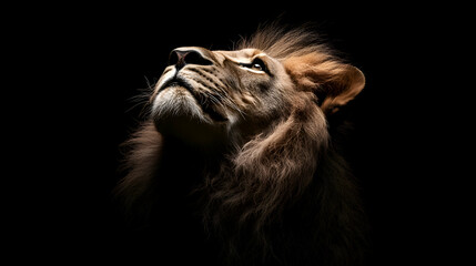 Lion Looking Up, king of the jungle, majestic, powerful, wildlife, nature