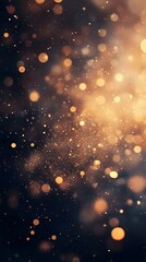 Obraz premium Warm muted colors and twinkling particles with hazy overlays creating a deep wallpaper