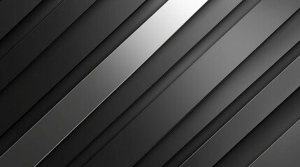 Obraz premium Diagonal Black and White Striped Abstract Pattern
