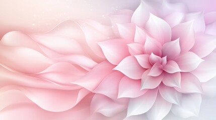 Obraz premium A delicate pink lotus flower with soft, flowing petals, perfect for adding elegance to any design or project.