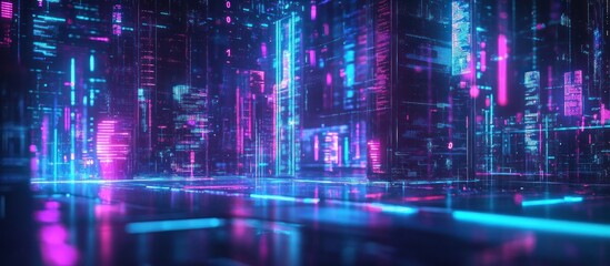 Fototapeta premium Digital Cityscape