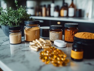 Close-up portrait of a confident executive, with detailed focus on his serious expression, rich textures of his sleek suit and tie