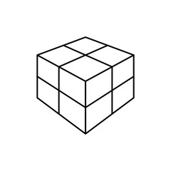 Fototapeta premium Outline Icon 3D Design