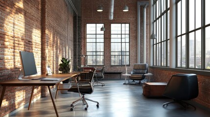 Fototapeta premium Modern Industrial Workspace