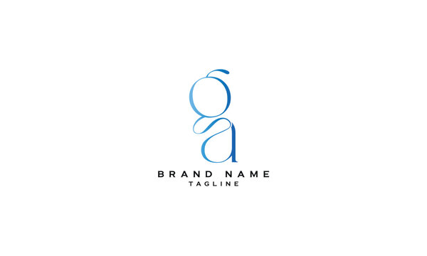 GSA, GAS, SGA, SAG, ASG, AGS, GA, AG, Abstract initial monogram letter alphabet logo design