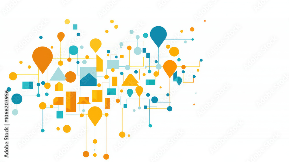 Aufkleber efficient network distribution with connected points