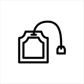 Tea bag icon vector design