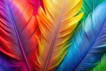 Fototapeta premium colorful feathers background