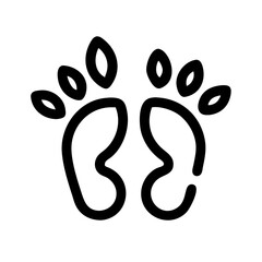 2 feet of a person drawn from a tree Earth Day Pictogram