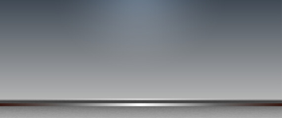 Vector abstract metallic shape, grey metal - steel, texture pattern, shiny and glossy on chrome color background. Illustration modern design, silver plate, technology concept for wallpaper background