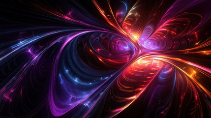Obraz premium Abstract Cosmic Swirls of Light and Color